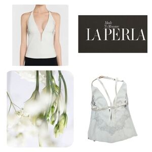 La Perla Castle Garden silk top Ivory Size S / FR 90 B